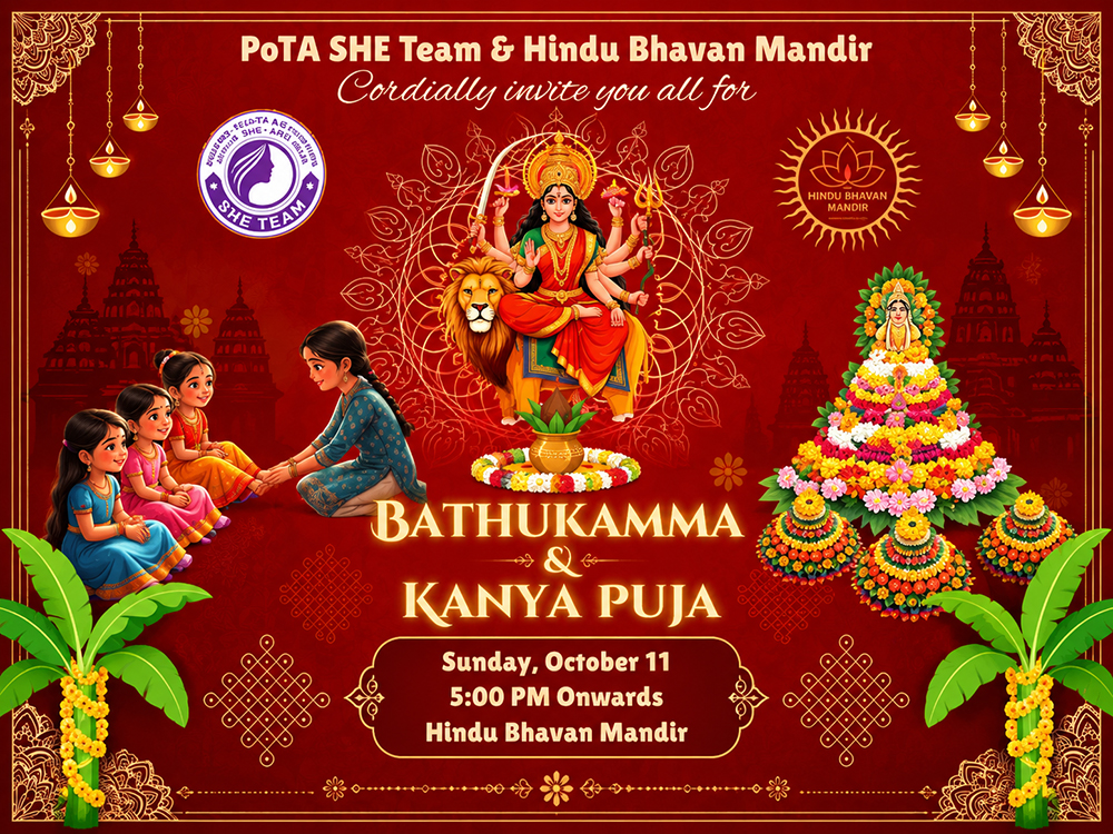 Batukamma & Kanya Puja Celebrations from Poland Telugu Association