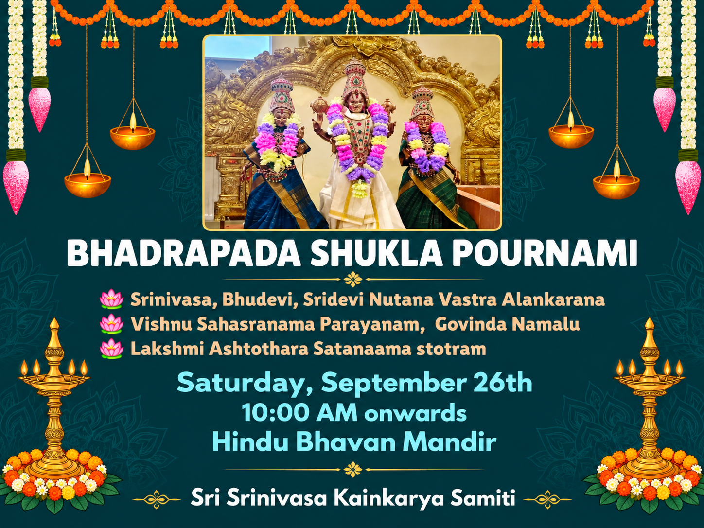 Bhadr pada Shukla Pournami Celebrations from Poland Telugu Association