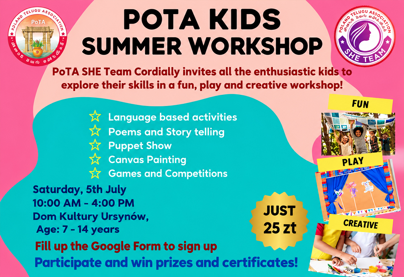 PoTA Kids Summer Workshop