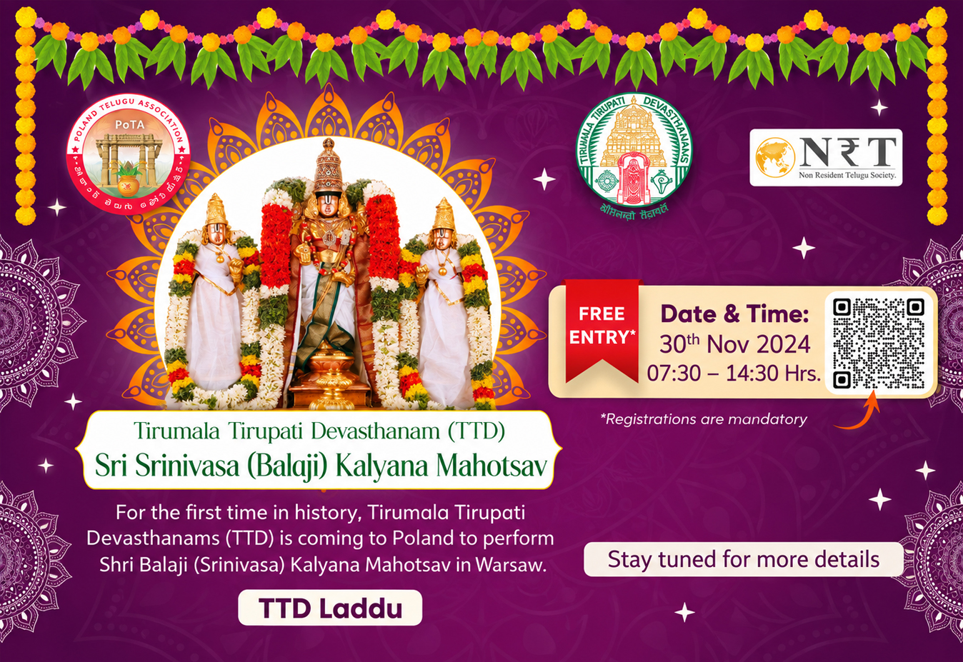 TTD Srinivasa Kalyanam Warsaw 2024